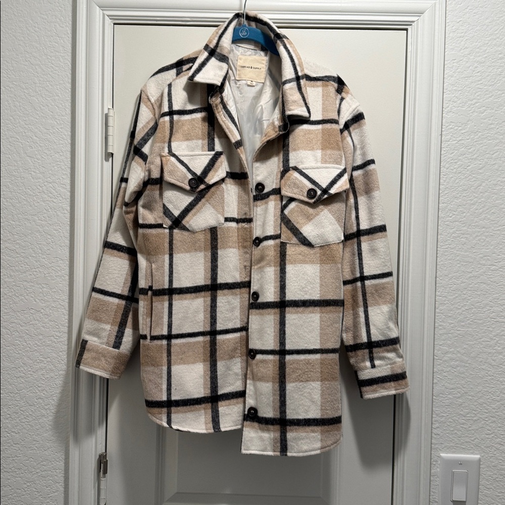 Thread and supply by Nordstrom Shacket wool medium
